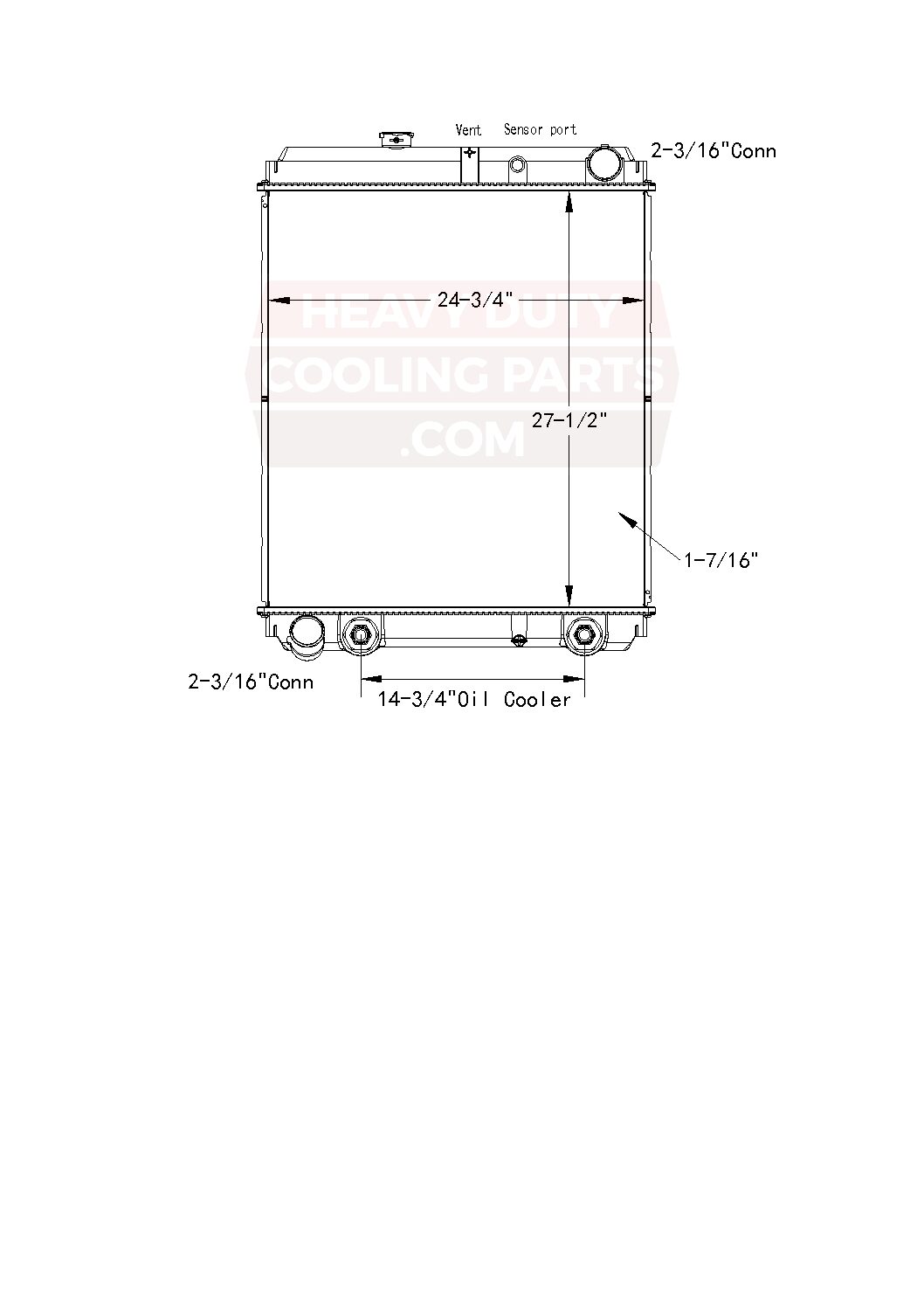Hino Radiator 5213R Rocky Mount Radiator & A/C