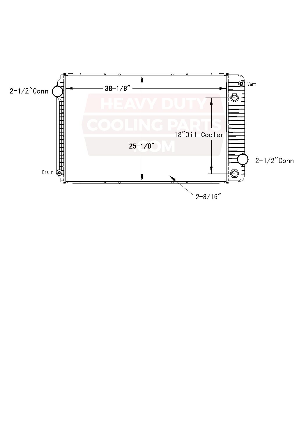 International / Navistar Radiator 4014R Rocky Mount Radiator & A/C