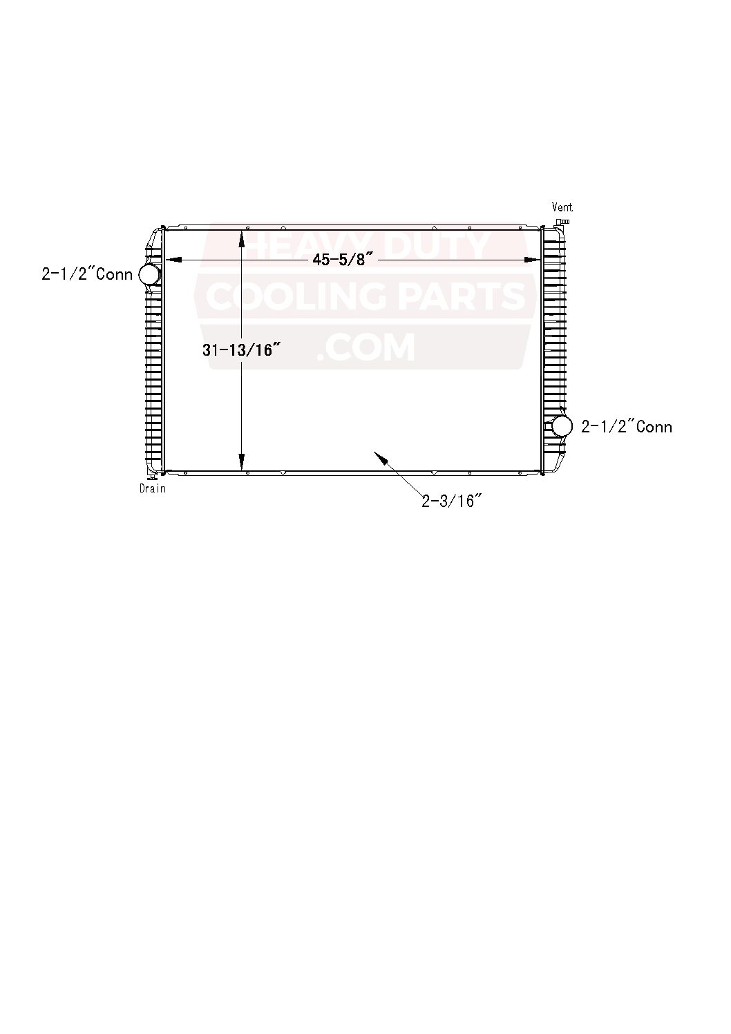 International Radiator 4025R Rocky Mount Radiator & A/C
