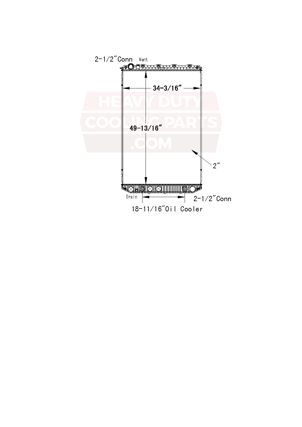 Volvo Radiator 9082R Rocky Mount Radiator & A/C