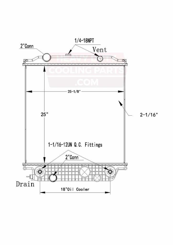 Mini Bus Radiator. Parts 10163R Thomas Bus Radiator - Rocky Mount Radiator & A/C