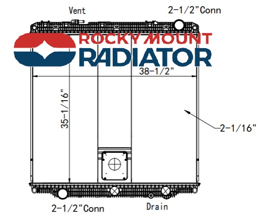 3042R Freightliner/Western Star Radiator w/ PTO