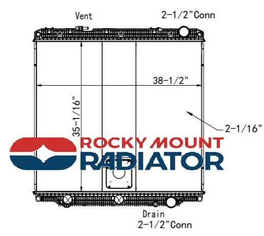 3043R Freightliner/Western Star Radiator w/ PTO
